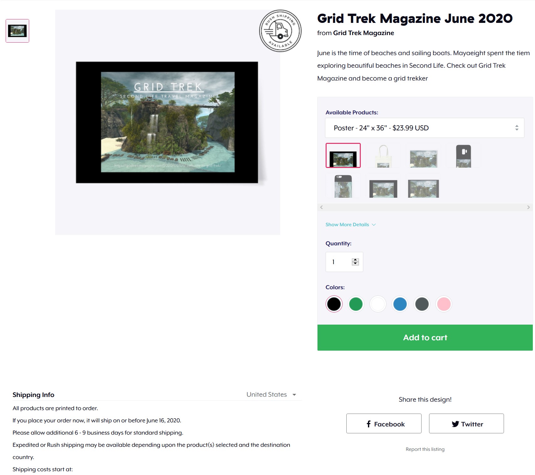 Teespring Ad for Grid Trek